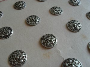 Silver buttons
